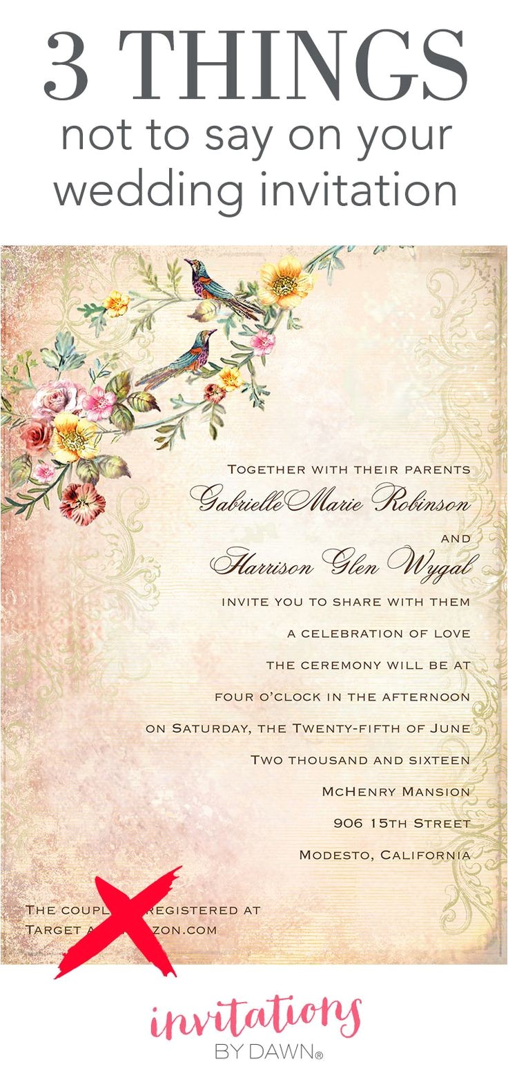 What Should Wedding Invitations Say 267 Best Images About Wedding Help Tips On Pinterest