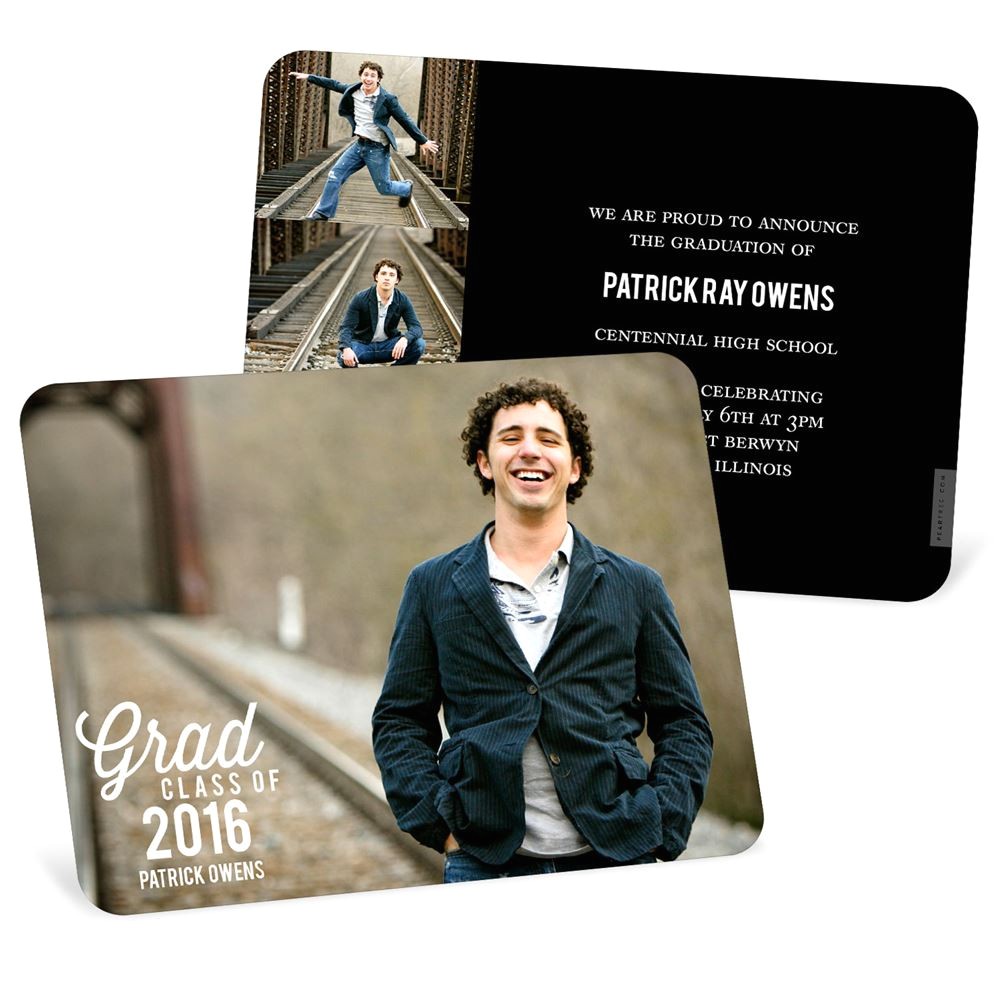 What to Put On Graduation Invitations Favorite Photo Horizontal College Graduation