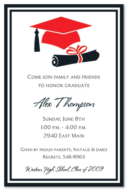 What to Say On Graduation Party Invitation Graduation Party Invitations Party Ideas