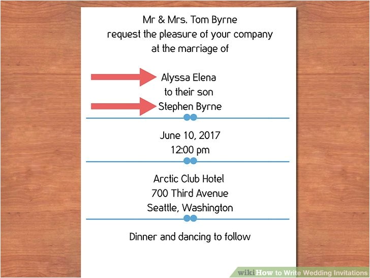 What to Write In A Wedding Invitation 3 Easy Ways to Write Wedding Invitations with Pictures What to Write In A Wedding Invitation 3 Easy Ways to Write Wedding Invitations with Pictures