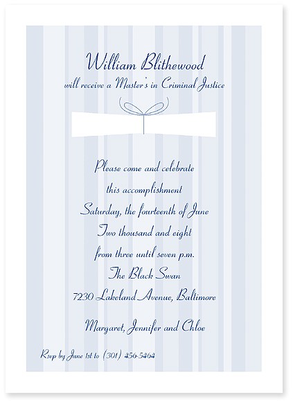 What to Write On A Graduation Invitation Graduation Announcement the Write Stuff