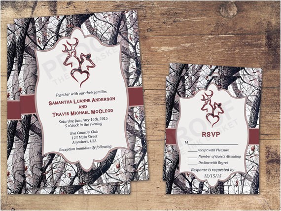 White Camo Wedding Invitations Winter Camo Deer Head Country Wedding Invitations by White Camo Wedding Invitations Winter Camo Deer Head Country Wedding Invitations by