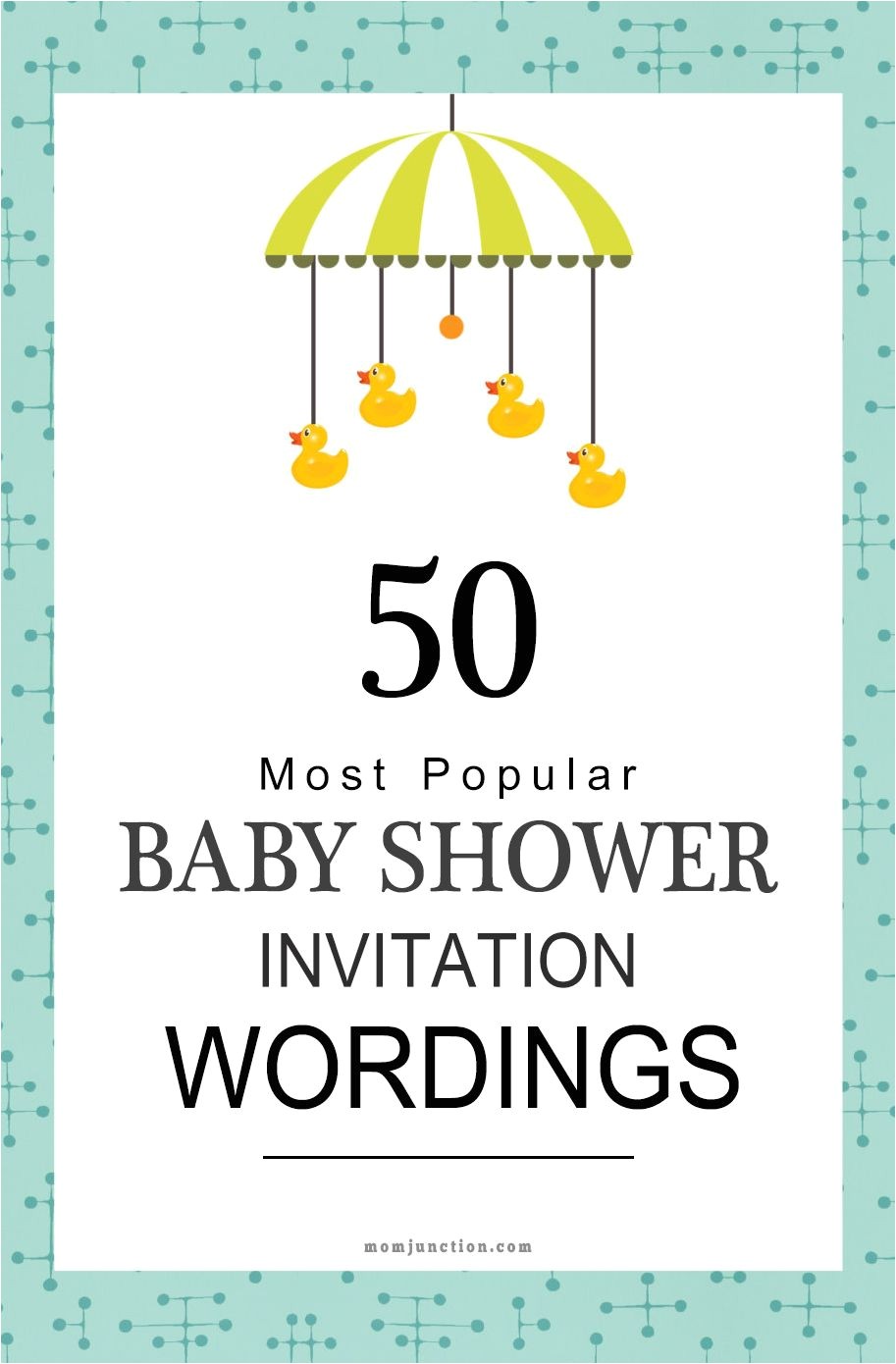 Wording for A Baby Shower Invite 75 Most Popular Baby Shower Invitation Wordings