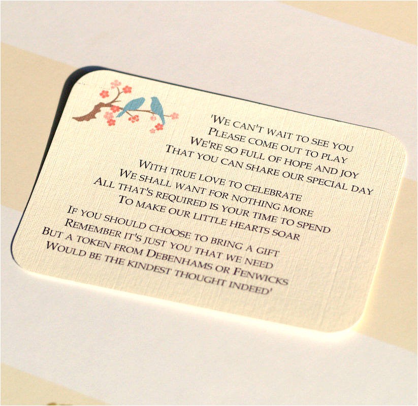 Wording for Cash Gifts On Wedding Invite Wedding Invitation Cash Gift Wording
