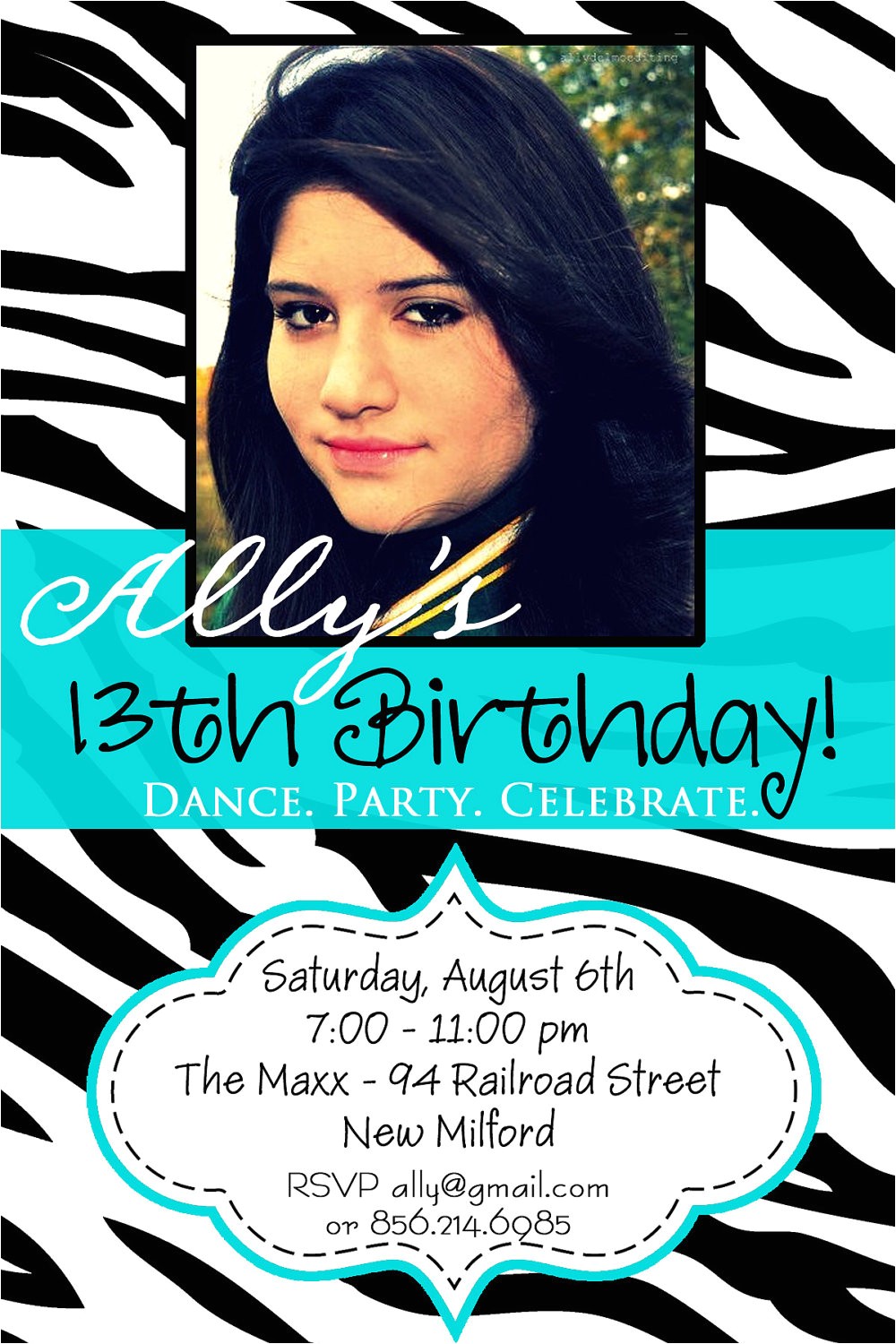 13th Party Invites 13th Birthday Party Invitation Ideas Bagvania Free