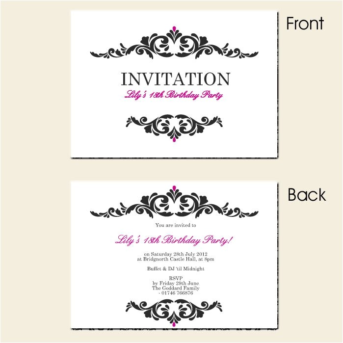 18th Birthday Party Invitation Templates Free Free Printable Surprise 18th Birthday Invitations 18th Birthday Party Invitation Templates Free Free Printable Surprise 18th Birthday Invitations