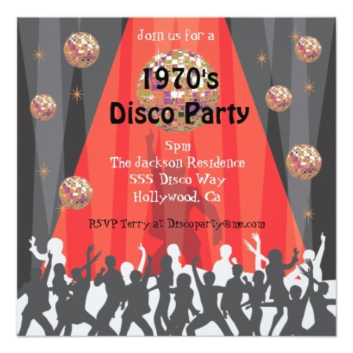 1970s Party Invitations 1970 39 S Disco Party Invitation Zazzle