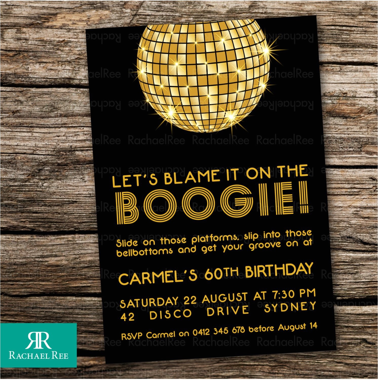 1970s Party Invitations 1970s Disco Ball Invitations Birthday Housewarming by
