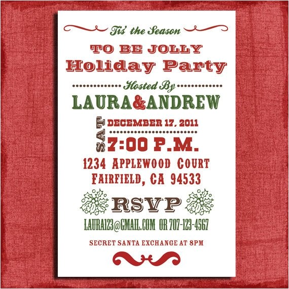 4×6 Party Invitation Templates Holiday Party Invitation 4×6 Invitation Prints at Home