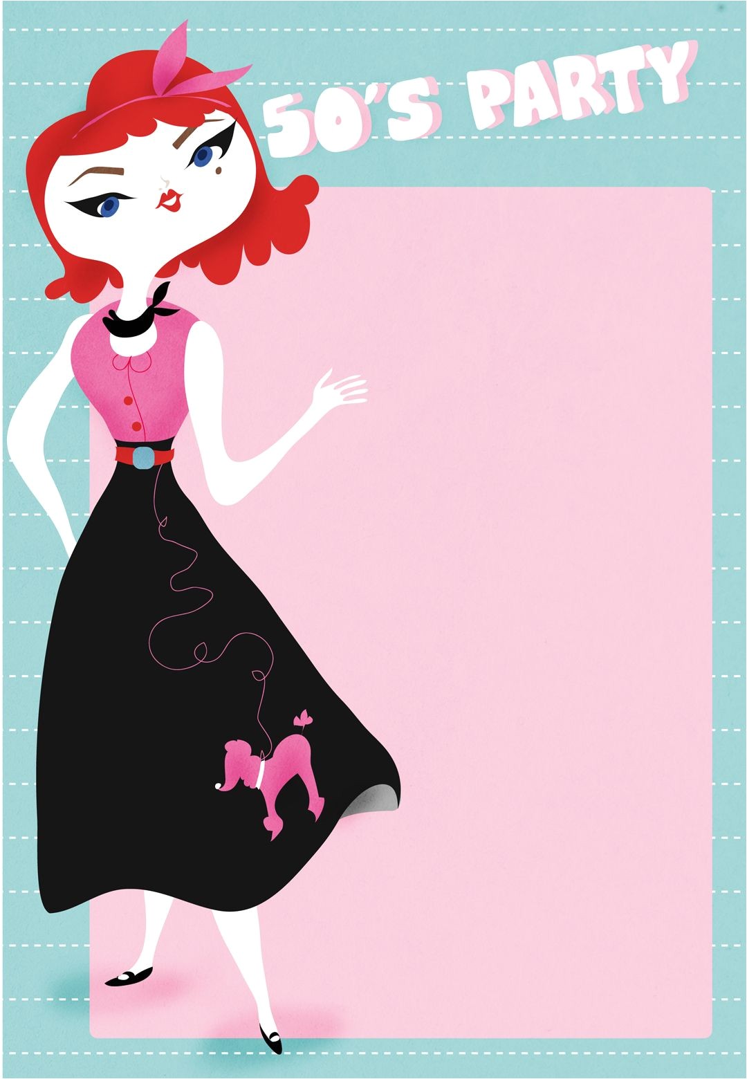 50s Party Invitation Templates Free Free Printable 50s Party Invitation Women 39 S Ministry Ii