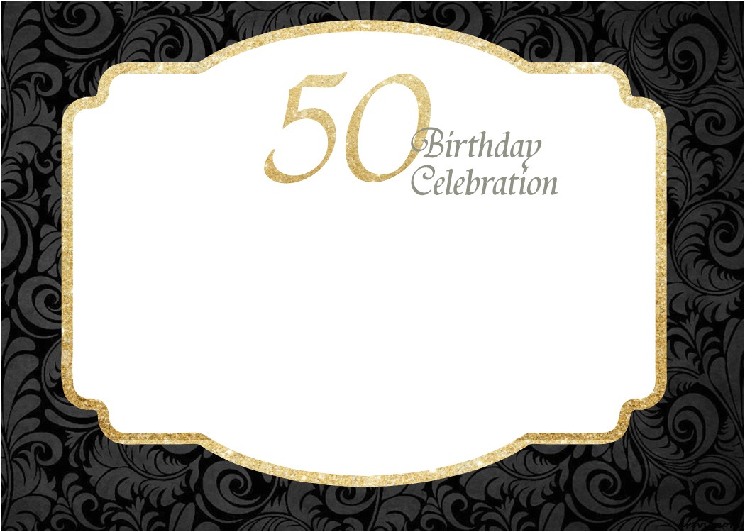 50th Birthday Party Invitation Template Free Printable 50th Birthday Invitations Template Free