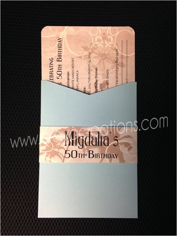 50th Birthday Party Invitations with Photo Destination 50th Birthday Invitation with Photo