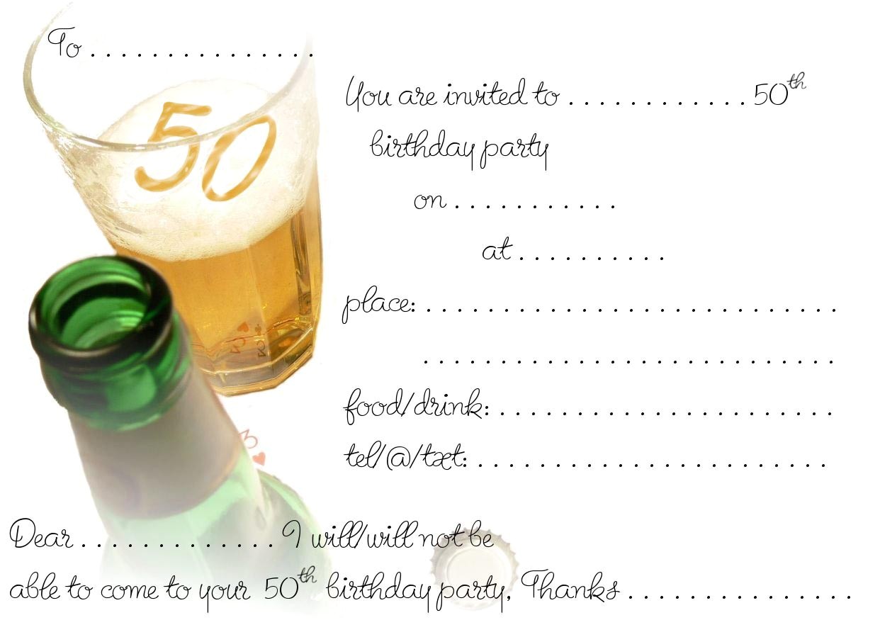 50th Party Invites Templates 50 Free Birthday Invitation Templates You Will Love