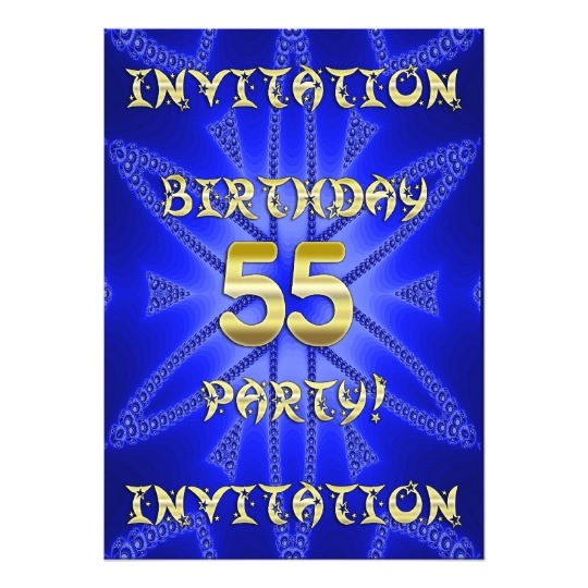55th Birthday Party Invitations 55th Birthday Party Invitation Zazzle Ca