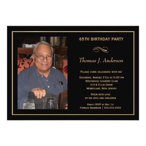 65th Birthday Party Invitation Wording 65th Birthday Party Invitations Add Your Photo 5 Quot X 7