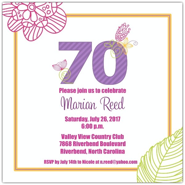 70s Party Invitations Templates 70 Birthday Invitations Templates Bagvania Free