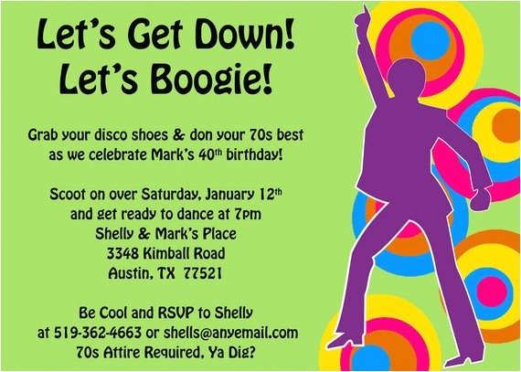 70s Party Invitations Templates 70s Party Invitations Templates Newhairstylesformen2014 Com
