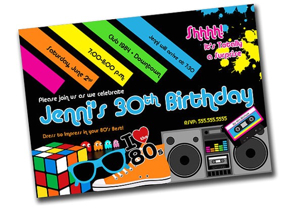 80s Birthday Party Invitation Wording 16 Best Photos Of 80s Adult Birthday Party 80s theme