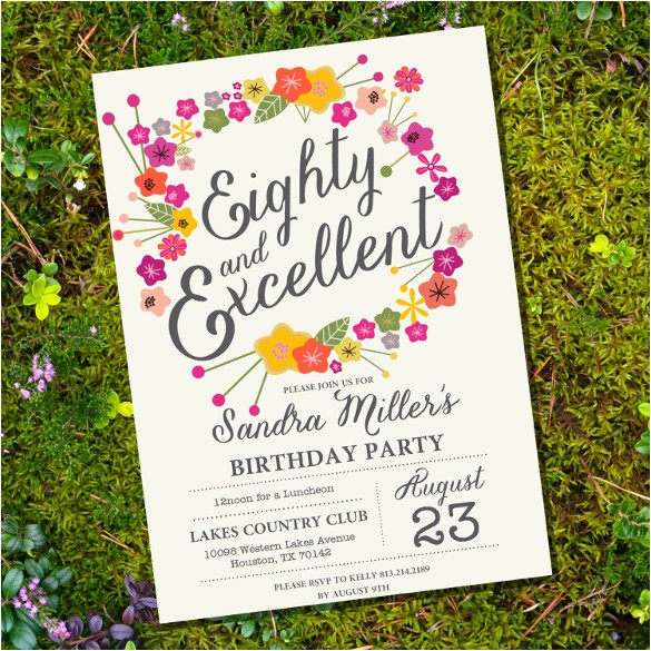 80th Birthday Party Photo Invitations 26 80th Birthday Invitation Templates Free Sample 80th Birthday Party Photo Invitations 26 80th Birthday Invitation Templates Free Sample