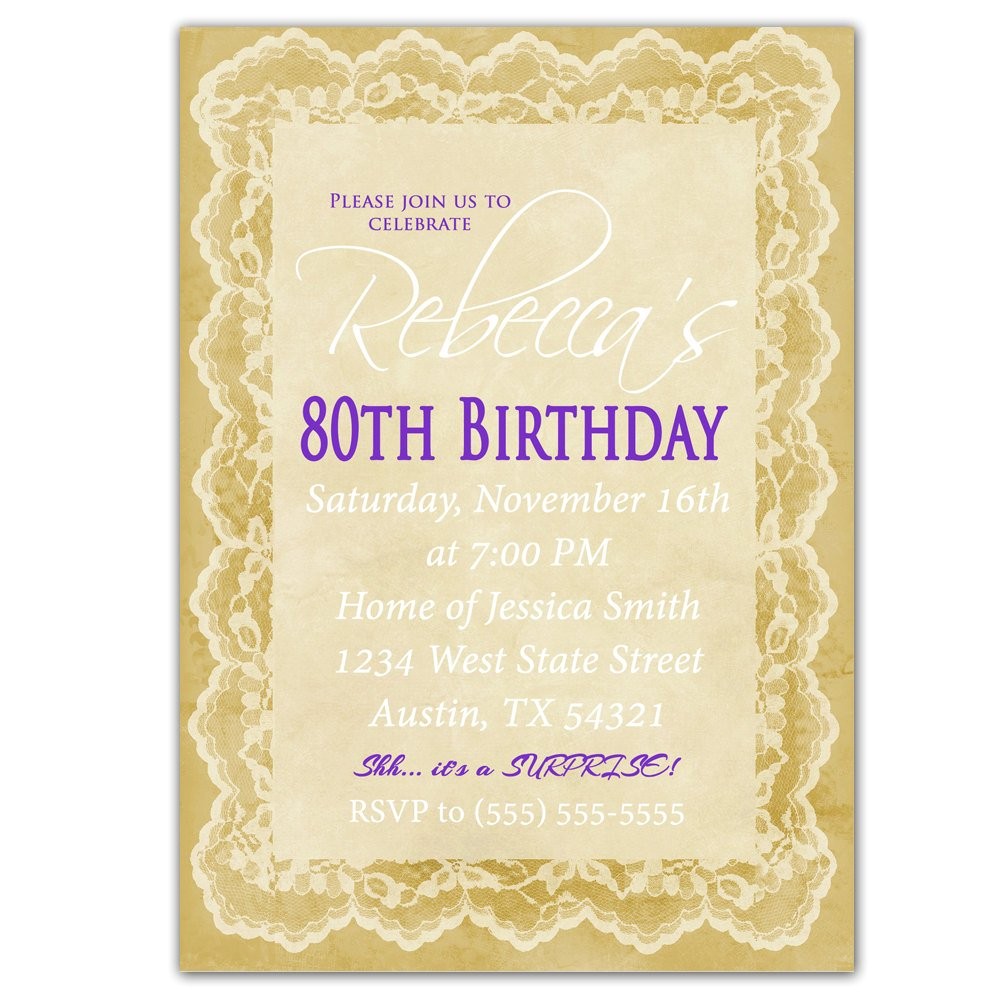 80th Birthday Party Photo Invitations 80th Birthday Invitation Surprise Party Invite by 80th Birthday Party Photo Invitations 80th Birthday Invitation Surprise Party Invite by