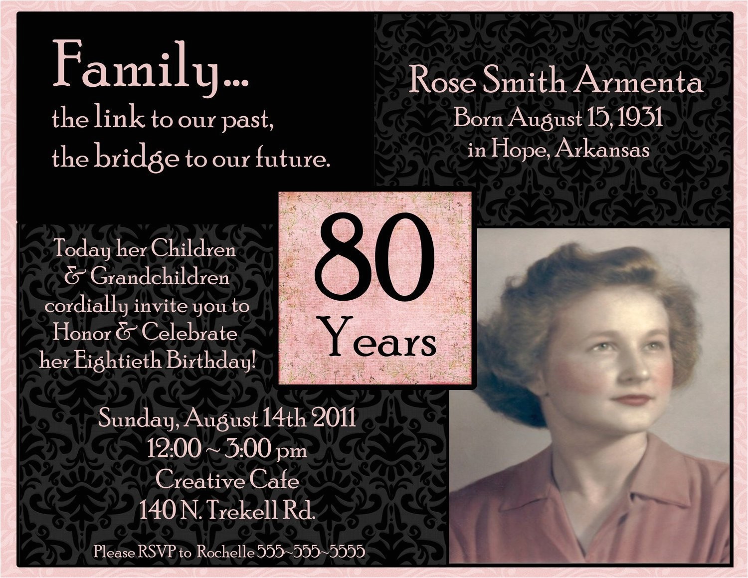80th Birthday Party Photo Invitations Invitations On Pinterest Birthday Invitations 90th 80th Birthday Party Photo Invitations Invitations On Pinterest Birthday Invitations 90th