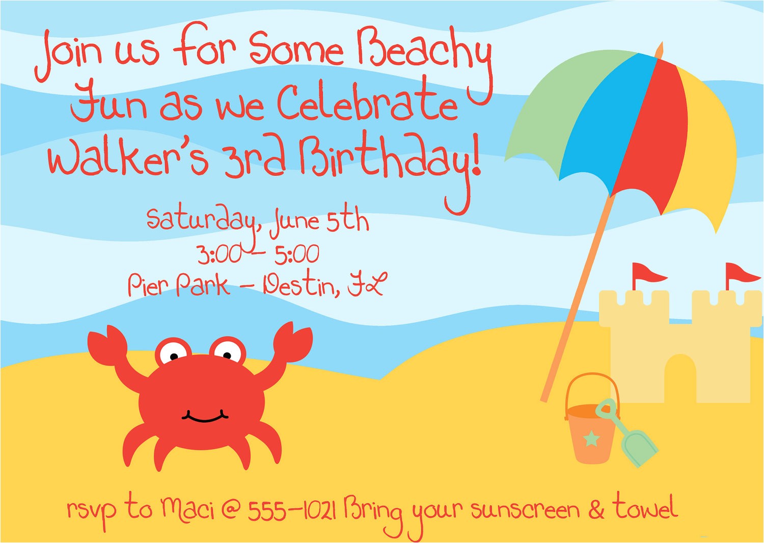 Accept Birthday Party Invitation Beach theme Birthday Invitations Cloudinvitation Com Accept Birthday Party Invitation Beach theme Birthday Invitations Cloudinvitation Com