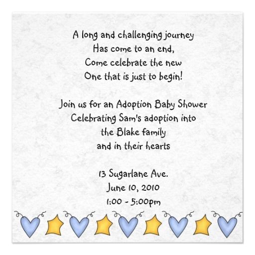Adoption Party Invitation Wording Adoption Shower Invitation