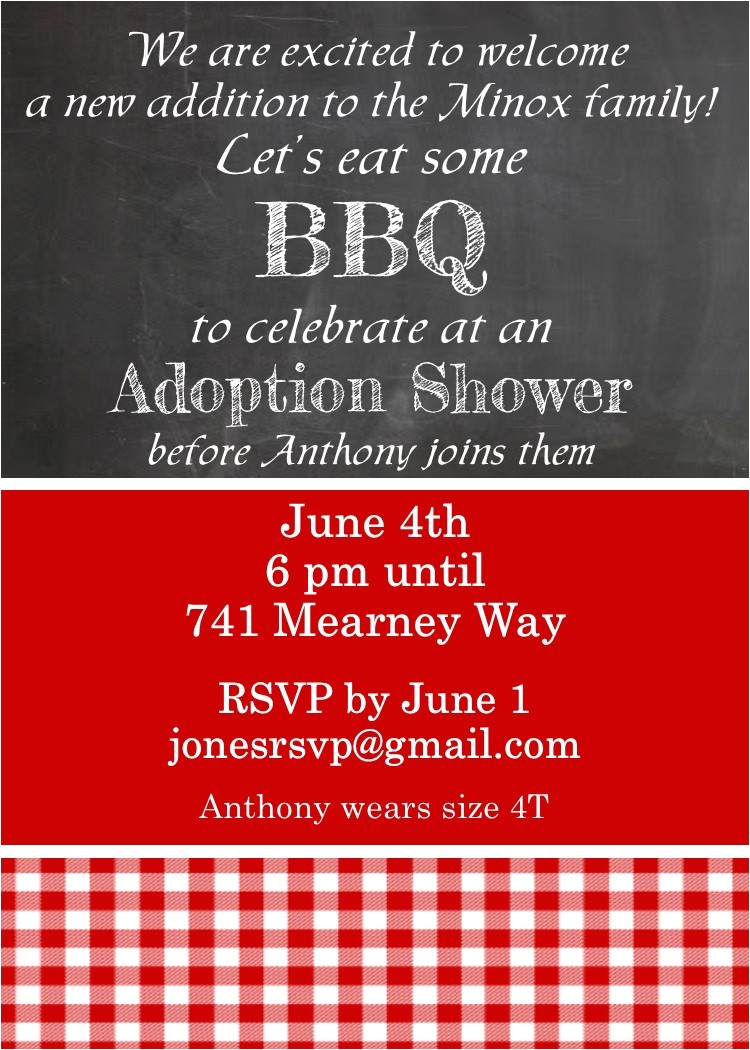 Adoption Party Invitation Wording Baby and Children Adoption Shower Invitations New