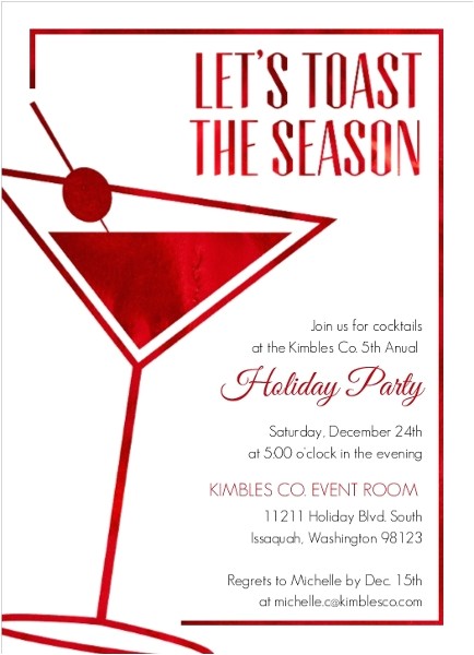 After the Holidays Party Invitations Office Holiday Party Invitation Wording Ideas From Purpletrail