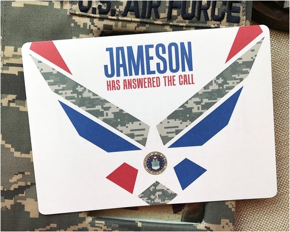 Air force Going Away Party Invitations Air force Party Invitation Air force Card Basic Training