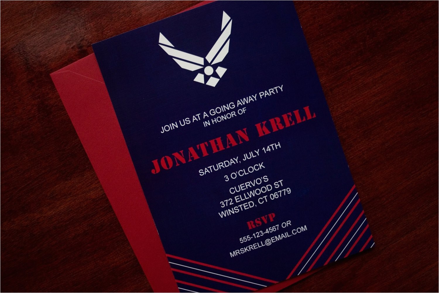 Air force Going Away Party Invitations Unavailable Listing On Etsy