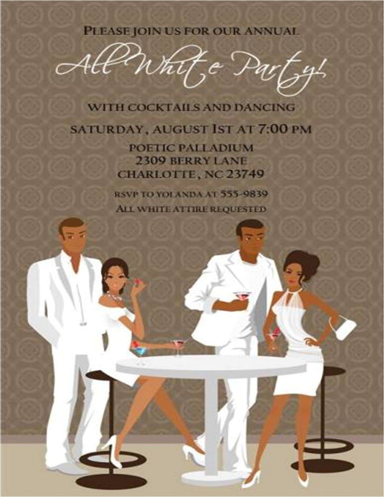All White Party Invitation Ideas All White Party On Pinterest White Parties White Party