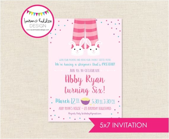 Almost Sleepover Party Invitations Almost Sleepover Birthday Invitation Almost Sleepover Almost Sleepover Party Invitations Almost Sleepover Birthday Invitation Almost Sleepover