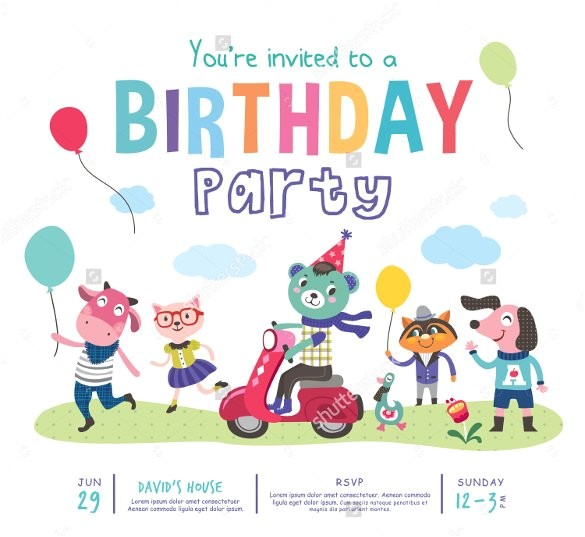 Animated Party Invitations 38 Kids Birthday Invitation Templates Psd Ai Free Animated Party Invitations 38 Kids Birthday Invitation Templates Psd Ai Free