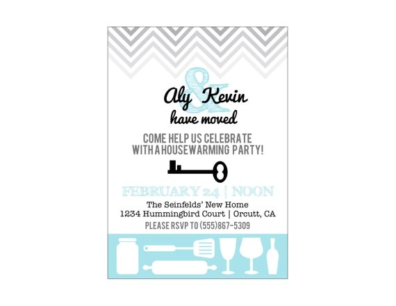 Apartment Warming Party Invitation Wording Items Similar to Printable Housewarming Party Invitation