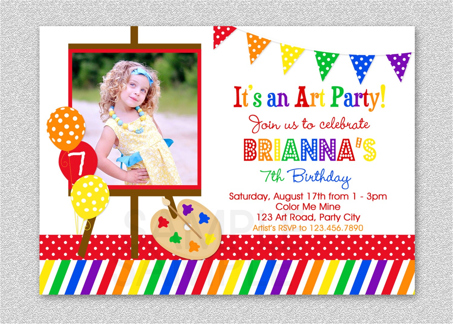 Art themed Birthday Party Invitations How to Make Art Party Invitations Free the Art themed Art themed Birthday Party Invitations How to Make Art Party Invitations Free the Art themed