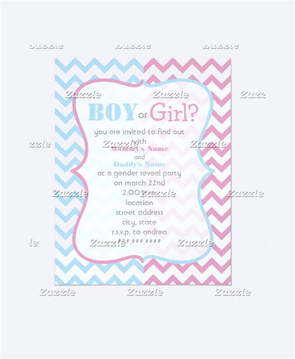 Baby Reveal Party Invitation Templates 13 Gender Reveal Party Invitations Designs Templates