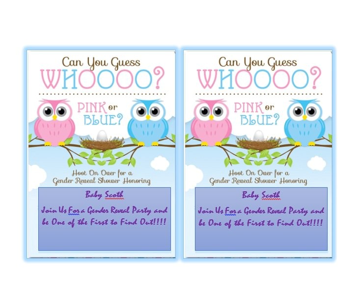 Baby Reveal Party Invitation Templates 17 Free Gender Reveal Invitation Templates Template Lab