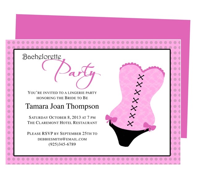 Bachelorette Party Invitation Templates Microsoft Printable Template for Diy Bachelorette Party Invitations