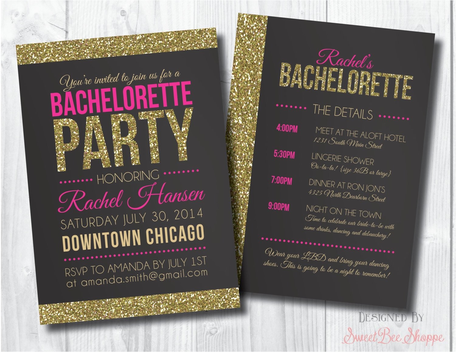 Bachlorette Party Invitations Bachelorette Invite Bachelorette Party Invite by