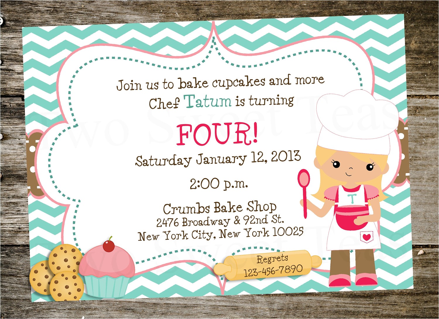 Baking Birthday Party Invitations Free Print Birthday Invitations for Free Free Invitation