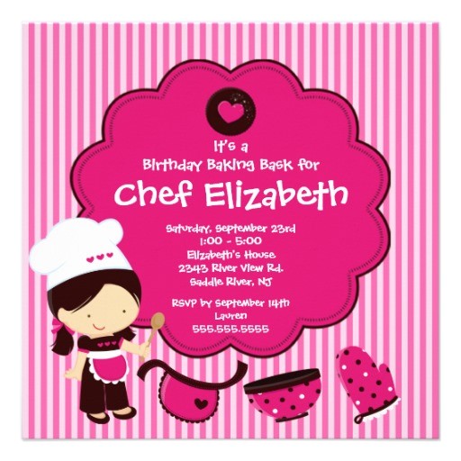 Baking Birthday Party Invitations Free Print Birthday Invitations for Free Free Invitation