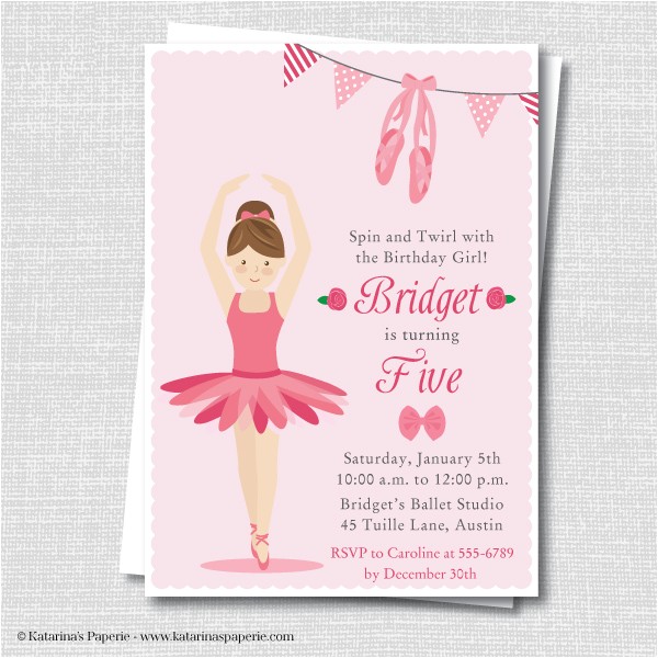 Ballerina Party Invites Ballerina Party Invitation Katarina 39 S Paperie Ballerina Party Invites Ballerina Party Invitation Katarina 39 S Paperie