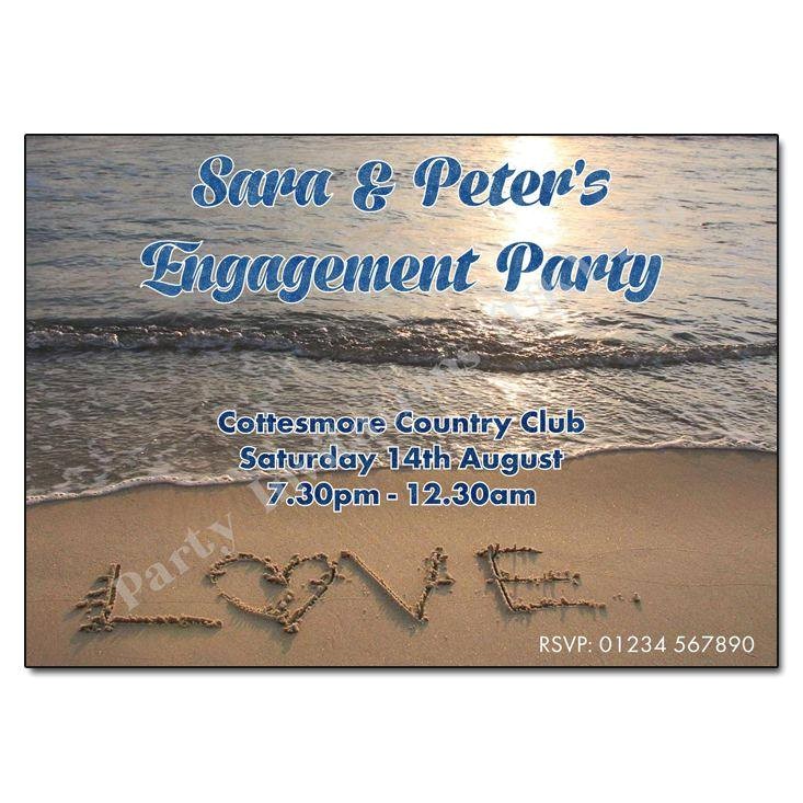 Beach themed Engagement Party Invitations Beach themed Engagement Party Invitations A Birthday Cake