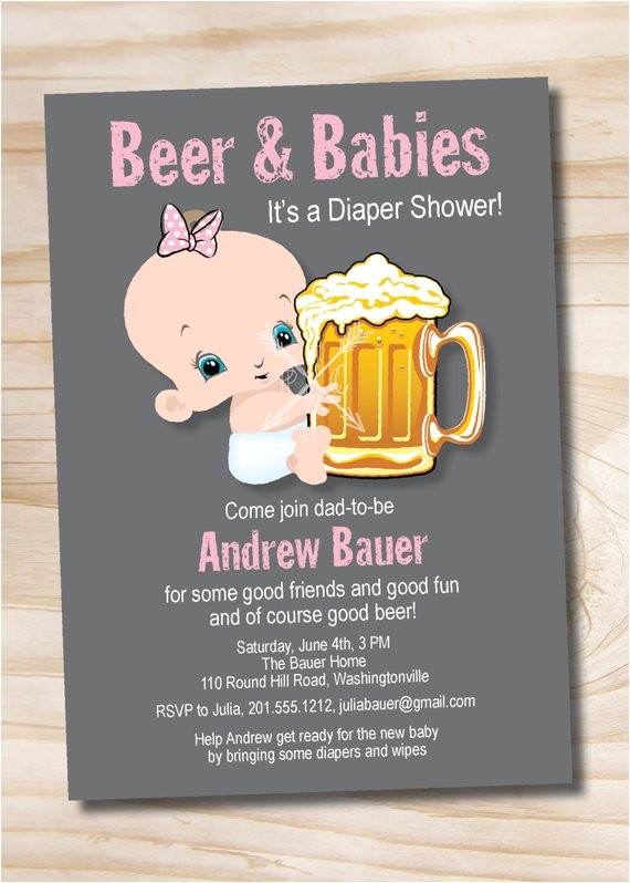 Beer and Diaper Party Invite Template Man Shower Beer and Babies Diaper Party Invitation Printable Beer and Diaper Party Invite Template Man Shower Beer and Babies Diaper Party Invitation Printable