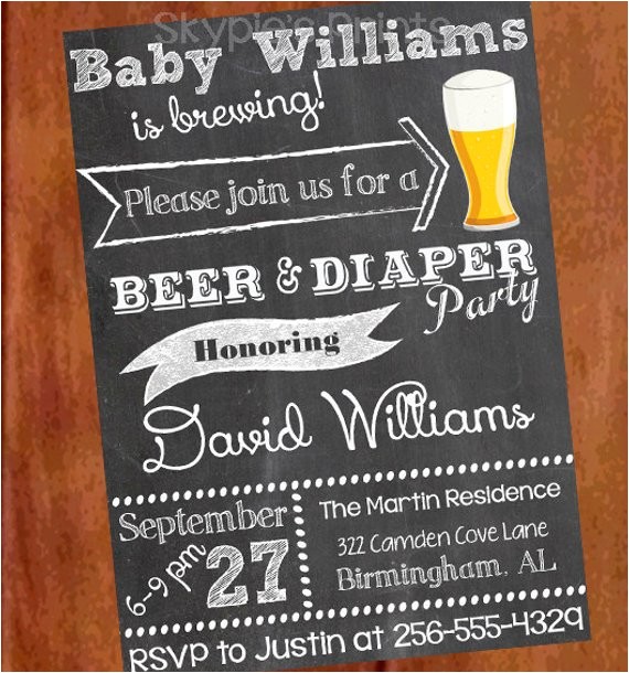Beer and Diaper Party Invite Template Personalized Printable Beer and Diaper Party Man by Beer and Diaper Party Invite Template Personalized Printable Beer and Diaper Party Man by