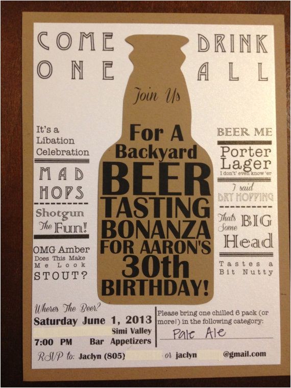 Beer Tasting Birthday Party Invitations 78 Images About Beer Tasting Party On Pinterest 30th