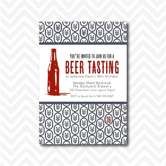 Beer Tasting Birthday Party Invitations Items Similar to Printable Beer Tasting Party Invitation
