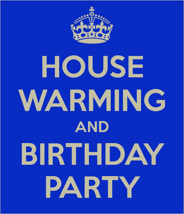 Birthday and Housewarming Party Invitation House Warming and Birthday Party Poster Karin Keep