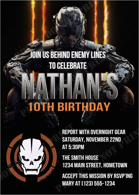 Black Ops Party Invitations 25 Best Ideas About Black Ops On Pinterest Black Ops